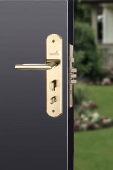 Hettich Antique Brass D3 Left Prolock Infinity Main Door Safety Lock, (Both Side Movable)