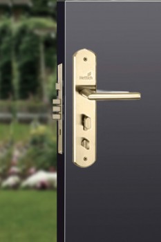 Hettich Antique Brass D3 Right Prolock Infinity Main Door Safety Lock, (Both Side Movable)