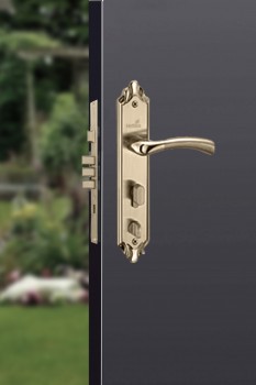 Hettich Antique Brass D4 Right Prolock Infinity Main Door Safety Lock, (Both Side Movable)