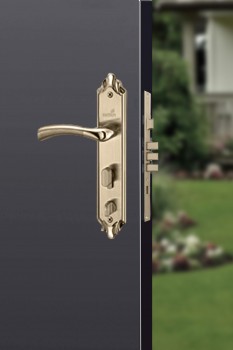 Hettich Antique Brass D4 Left Prolock Infinity Main Door Safety Lock, (Both Side Movable)