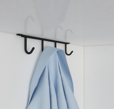 Hettich Ceiling Mounted Steel Hooks with Black Finish