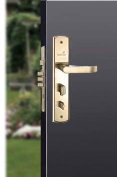 Hettich Antique Brass D2 Right Prolock Infinity Main Door Safety Lock, (Both Side Movable)