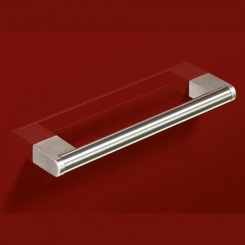 Hettich Deluxe Stainless Steel Look Cabinet Handle, 202 mm