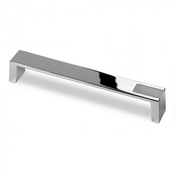 Hettich Deluxe Matt and Bright Chrome Plated Cabinet Handle, 204 mm