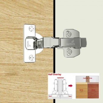 Onsys 4447,  Non Silent Auto Closing - 9.5 Crank Door Hinge with Auto Closing System