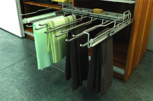 Wardrobe Storage  Pull Out Hangers  Pullout Trousers Hangers Buller