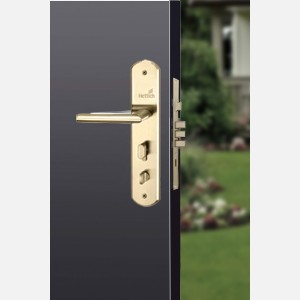 Hettich Antique Brass D3 Left Prolock Infinity Main Door Safety Lock, (Both Side Movable)
