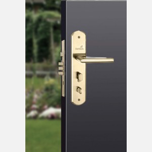 Hettich Antique Brass D3 Right Prolock Infinity Main Door Safety Lock, (Both Side Movable)