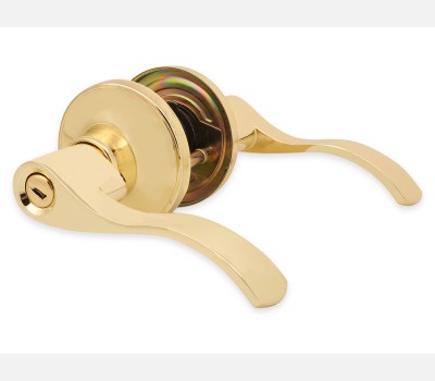 Hettich Polished Brass handle HCH 01 PB WC for Washroom door