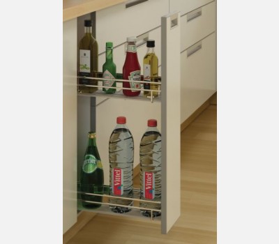 Hettich Cargo IQ 300 series Bottle Pull out for Cabinet 150 mm