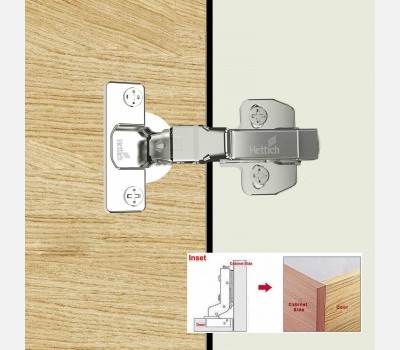 Onsys 4447i, 16 Crank Door Hinge with Mounting Plates & Cover Caps