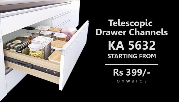 elescopic Drawer Channels- KA 5632  starting from Rs 309/ - onwards